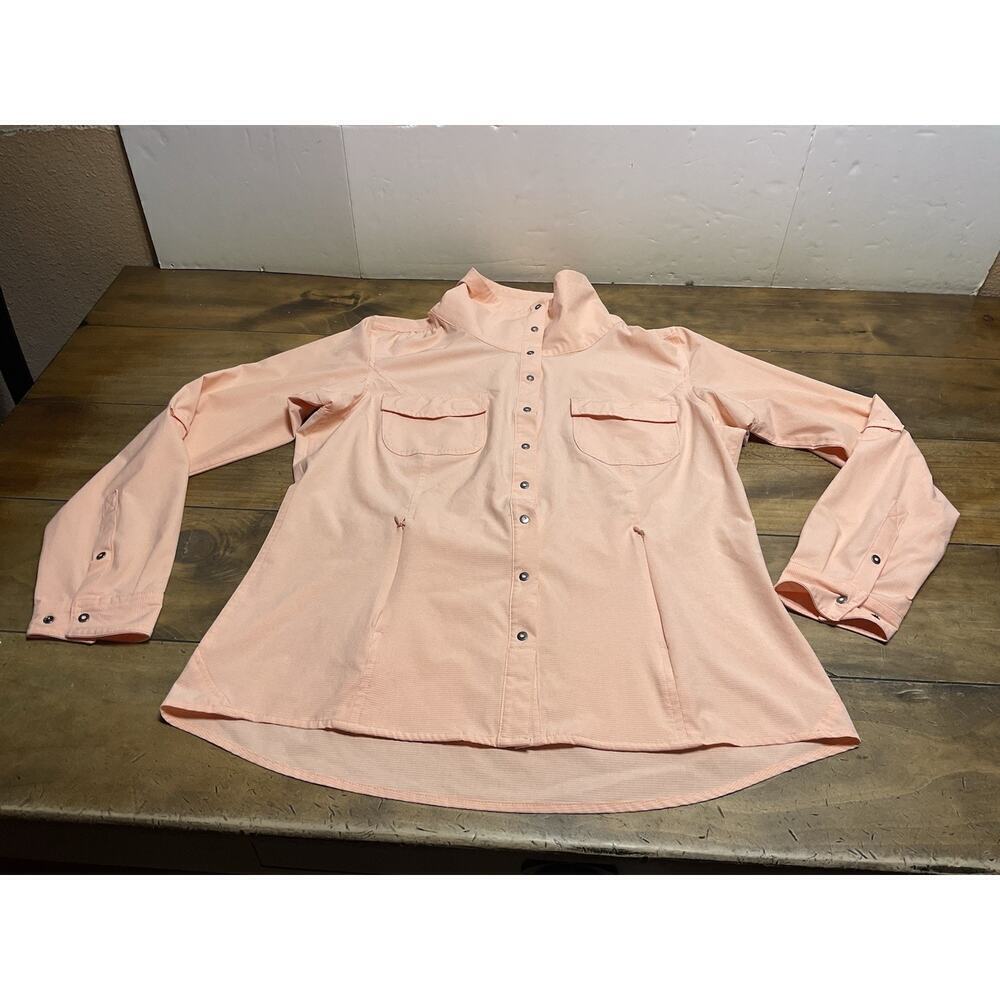 Duluth Trading Co.Women’s Sol Survivor Sun Protection Shirt Jacket Orange Large